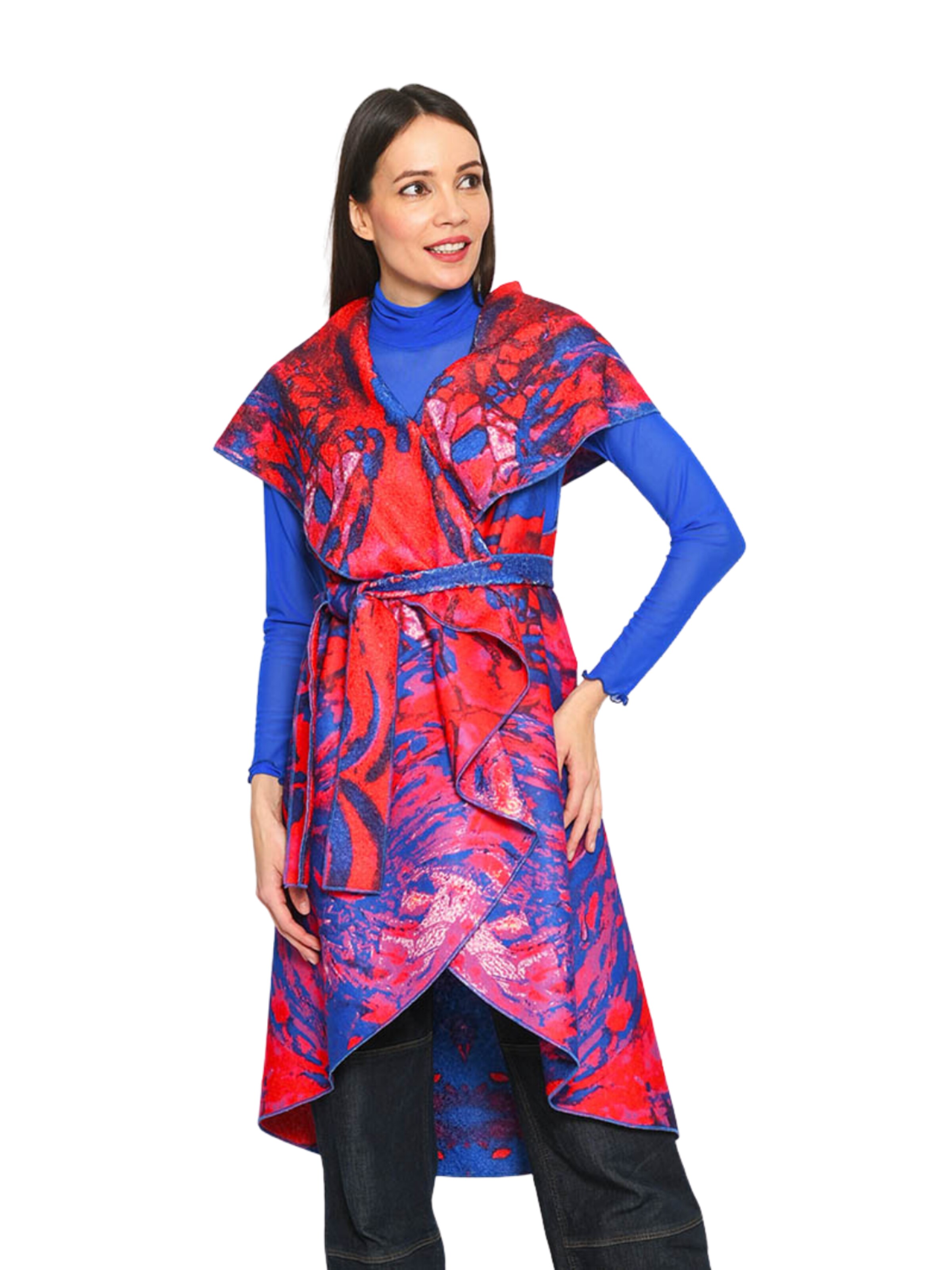 Csillag Zsuzsi - Chaleco 'Dina' en rojo