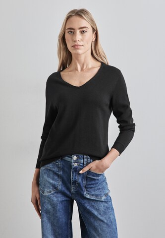 STREET ONE Pullover in Schwarz: Vorderseite