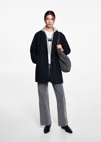 MANGO TEEN Coat 'Stripe' in Blue