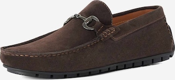 Dune LONDON Mokassin 'Brackon' in Braun: Vorderseite