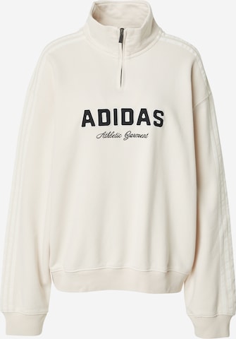 balts ADIDAS ORIGINALS Sportisks džemperis: no priekšpuses