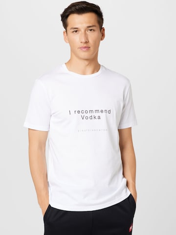 EINSTEIN & NEWTON T-shirt 'Recommendation' i vit: framsida