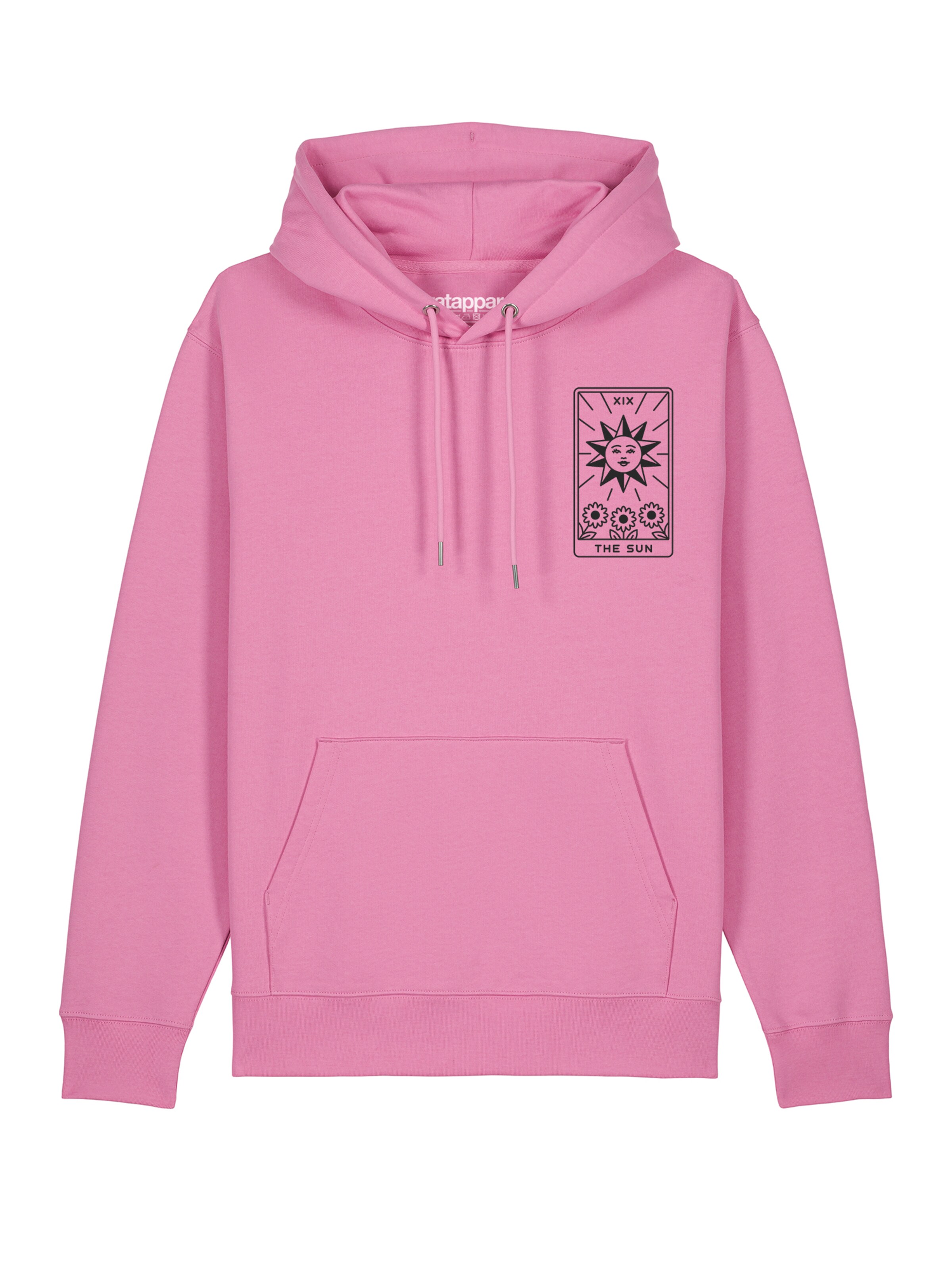 Sweat-shirt 'Tarot The Sun' Watapparel en rose : devant