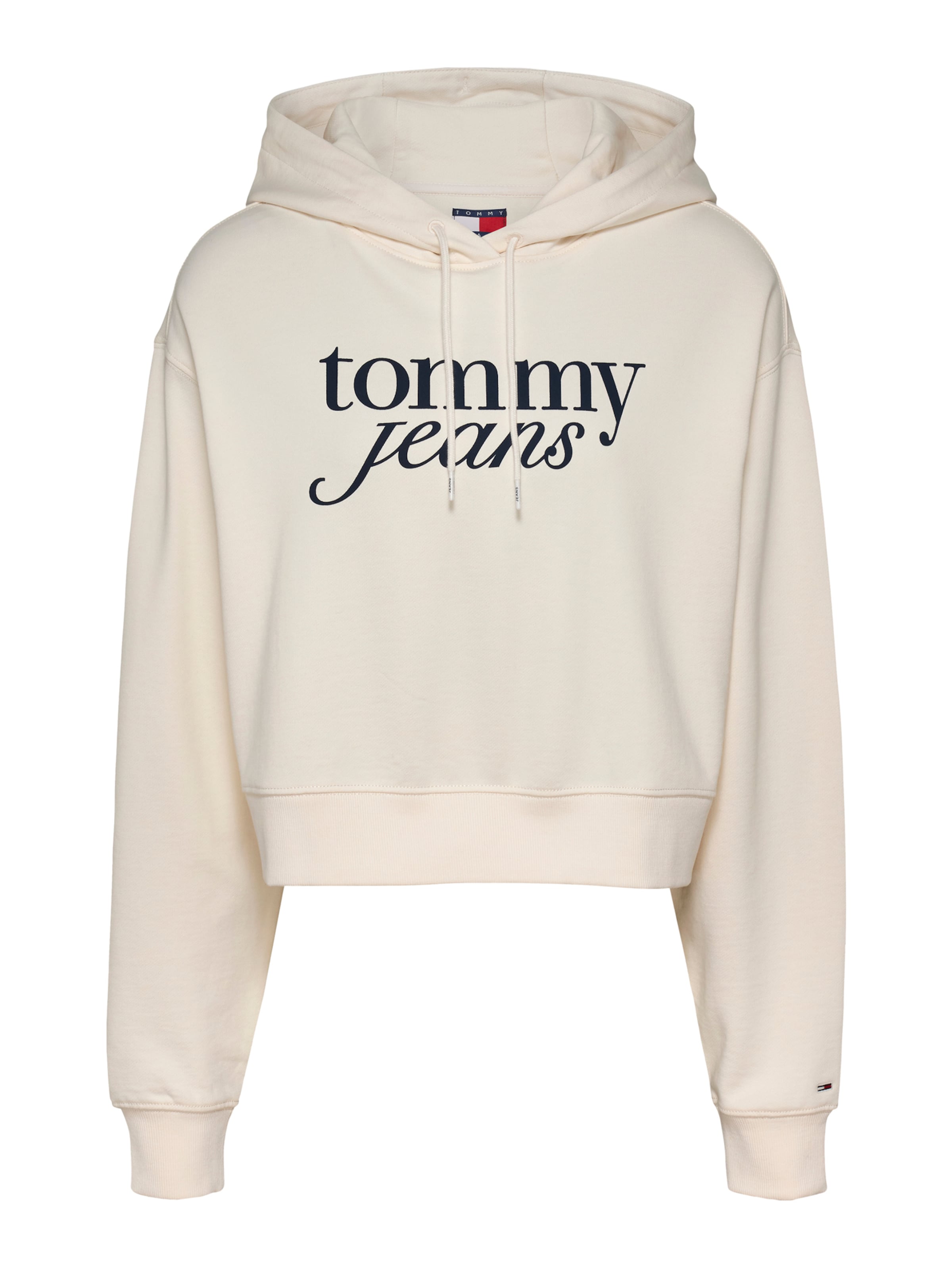 balta Tommy Jeans Megztinis be užsegimo: priekis