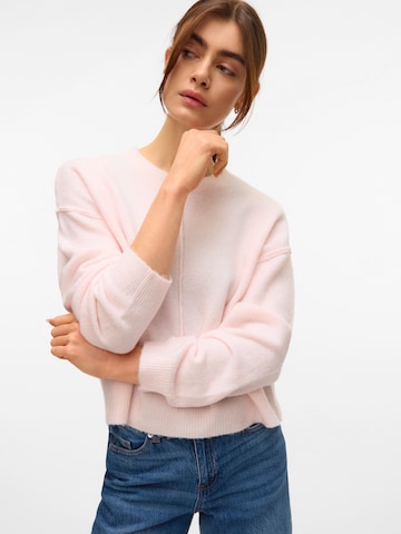 VERO MODA Sweter 'VMBESTI' w kolorze różowy
