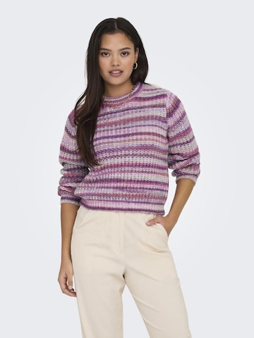 ONLY Sweater 'Ollie' in Purple: front