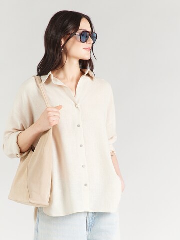 ONLY Blúz 'ONLBRUXELLES' - bézs: elől