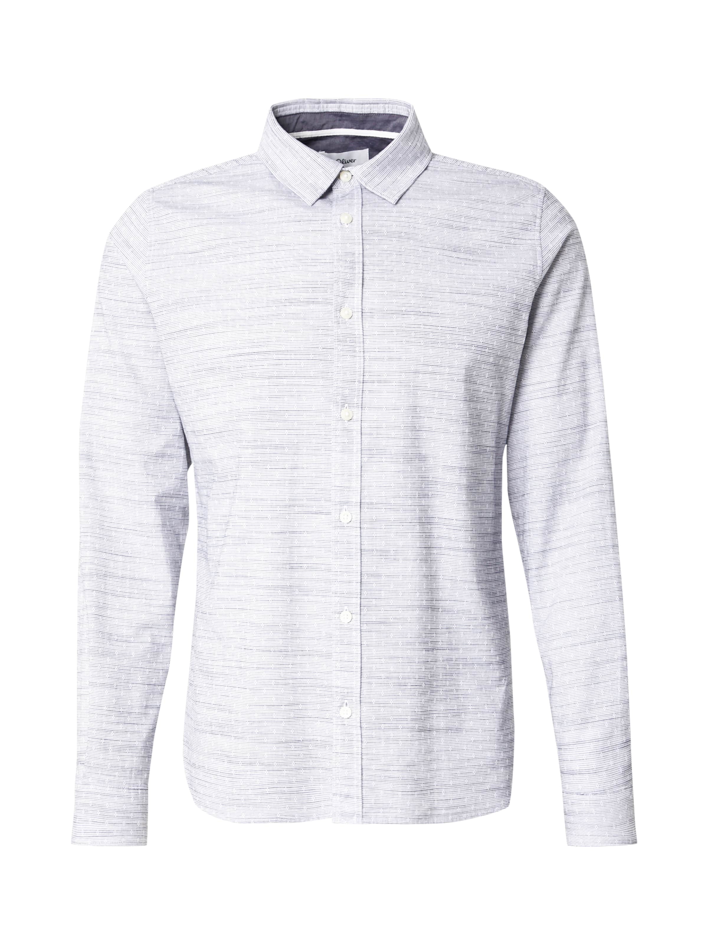 s.Oliver Overhemd in Blauw: voorkant