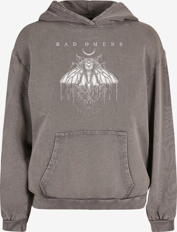 Merchcode Sweatshirt 'Bad Omens Moth' in Grau: predná strana