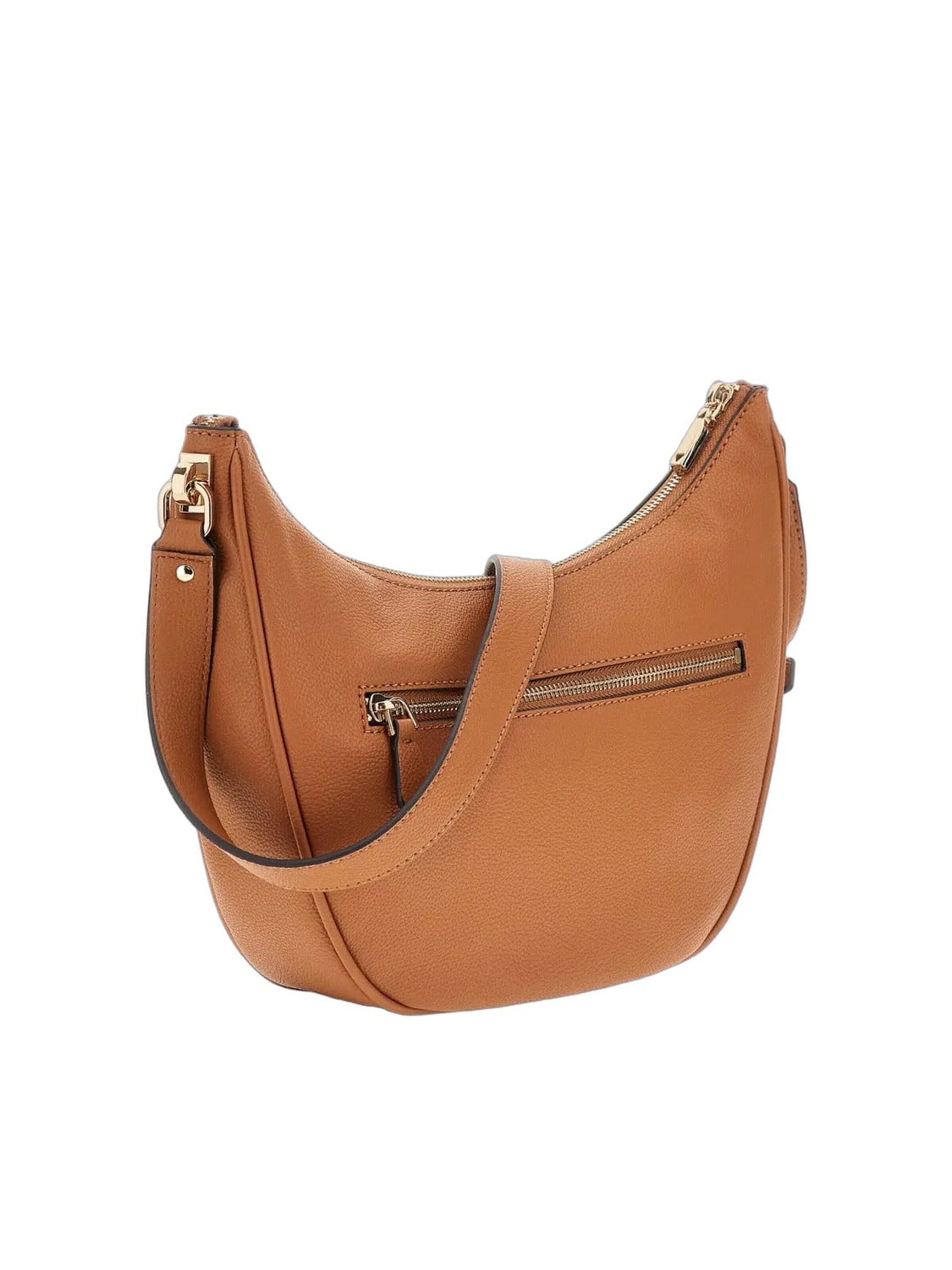GUESS Torba za čez ramo 'Guess Sacs à main Silvye Bucket Cognac' | rjava barva