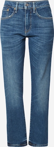 Jean Superdry en bleu : devant