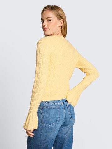 TOM TAILOR DENIM Pullover in Gelb