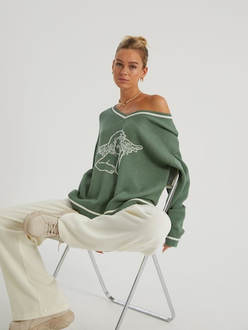 Pull-over 'Mia' millane en vert