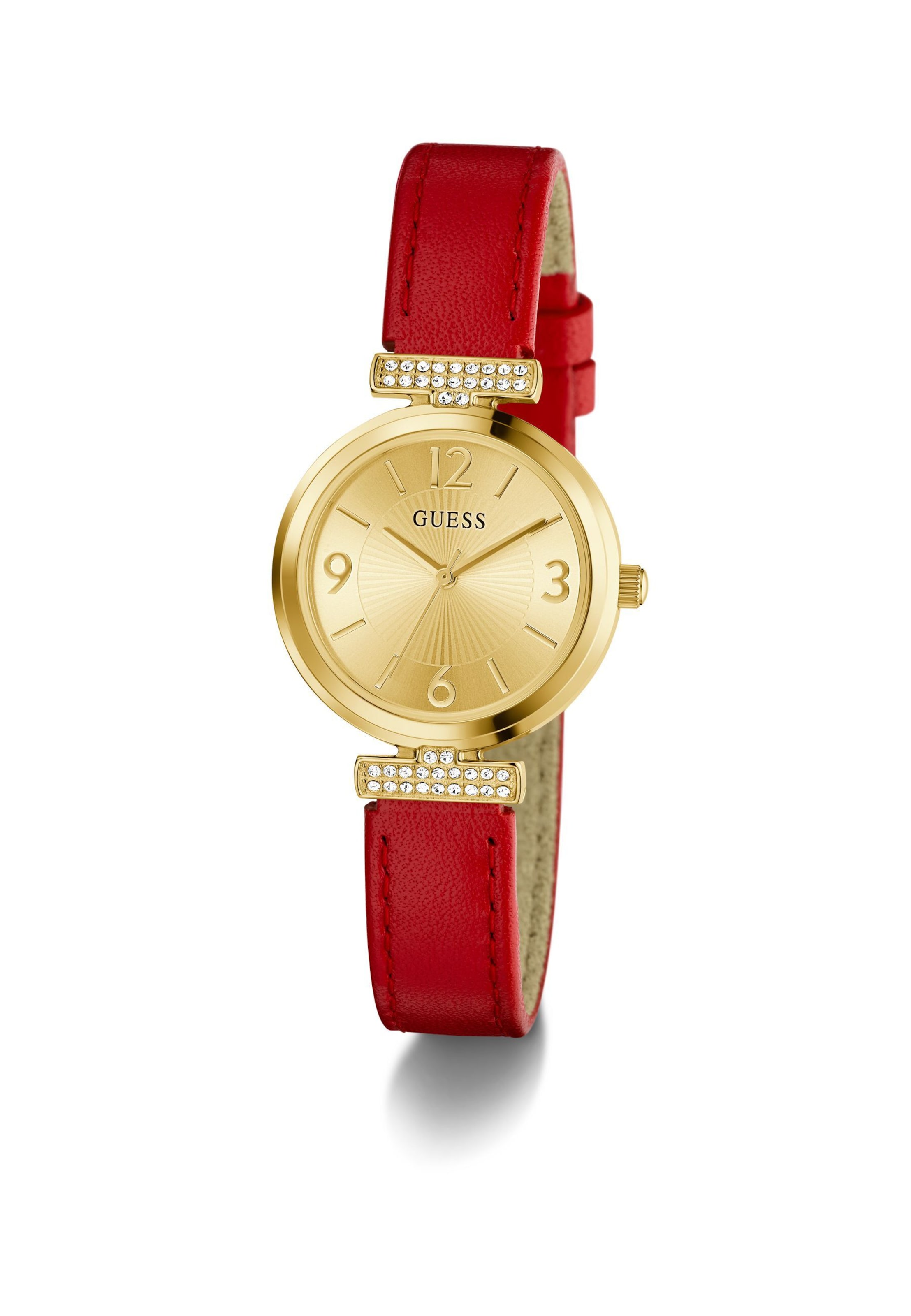 GUESS Analog Watch 'ARRAY' in Red: front