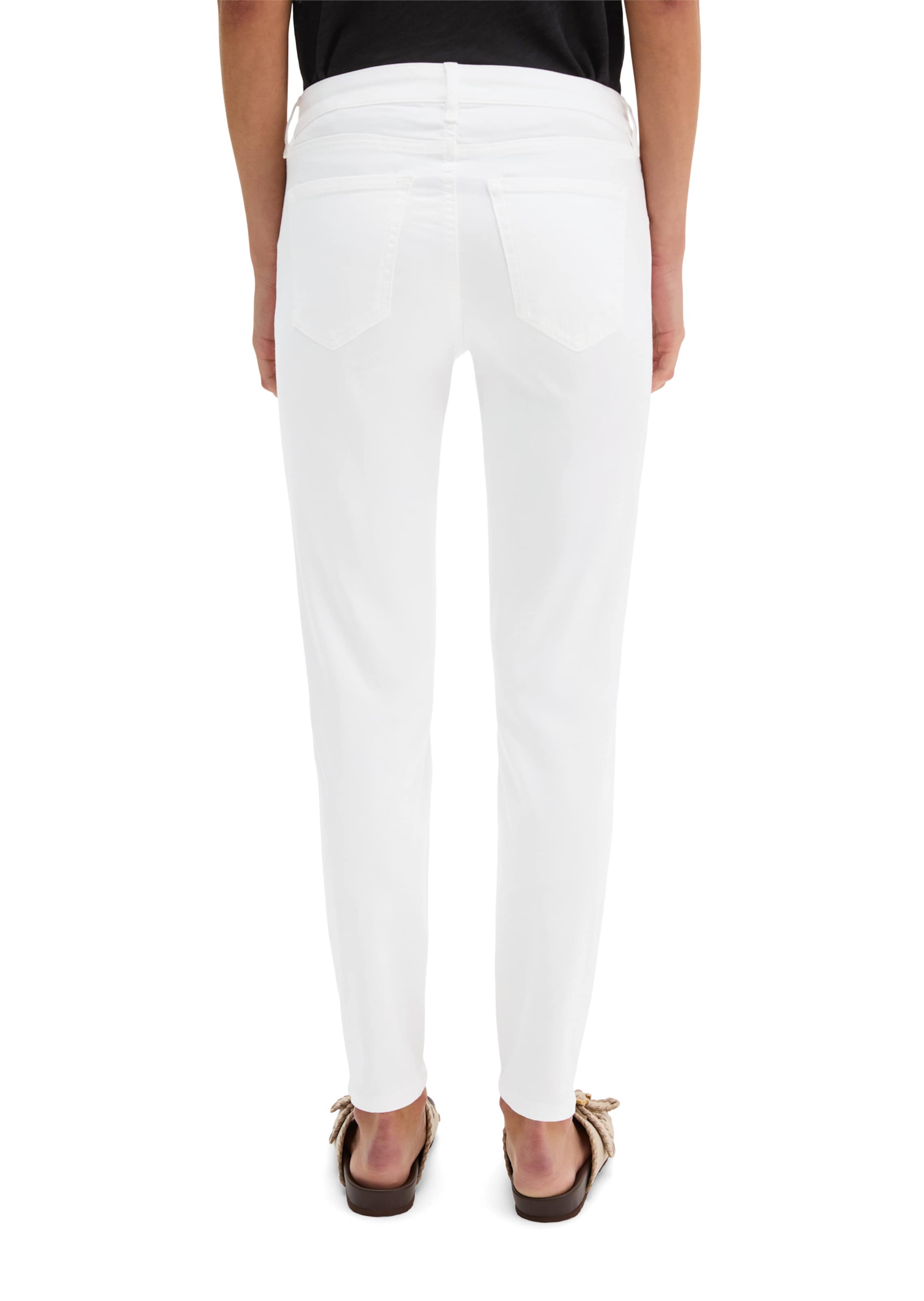 Marc O'Polo Slimfit Hose 'Luela' in Weiß