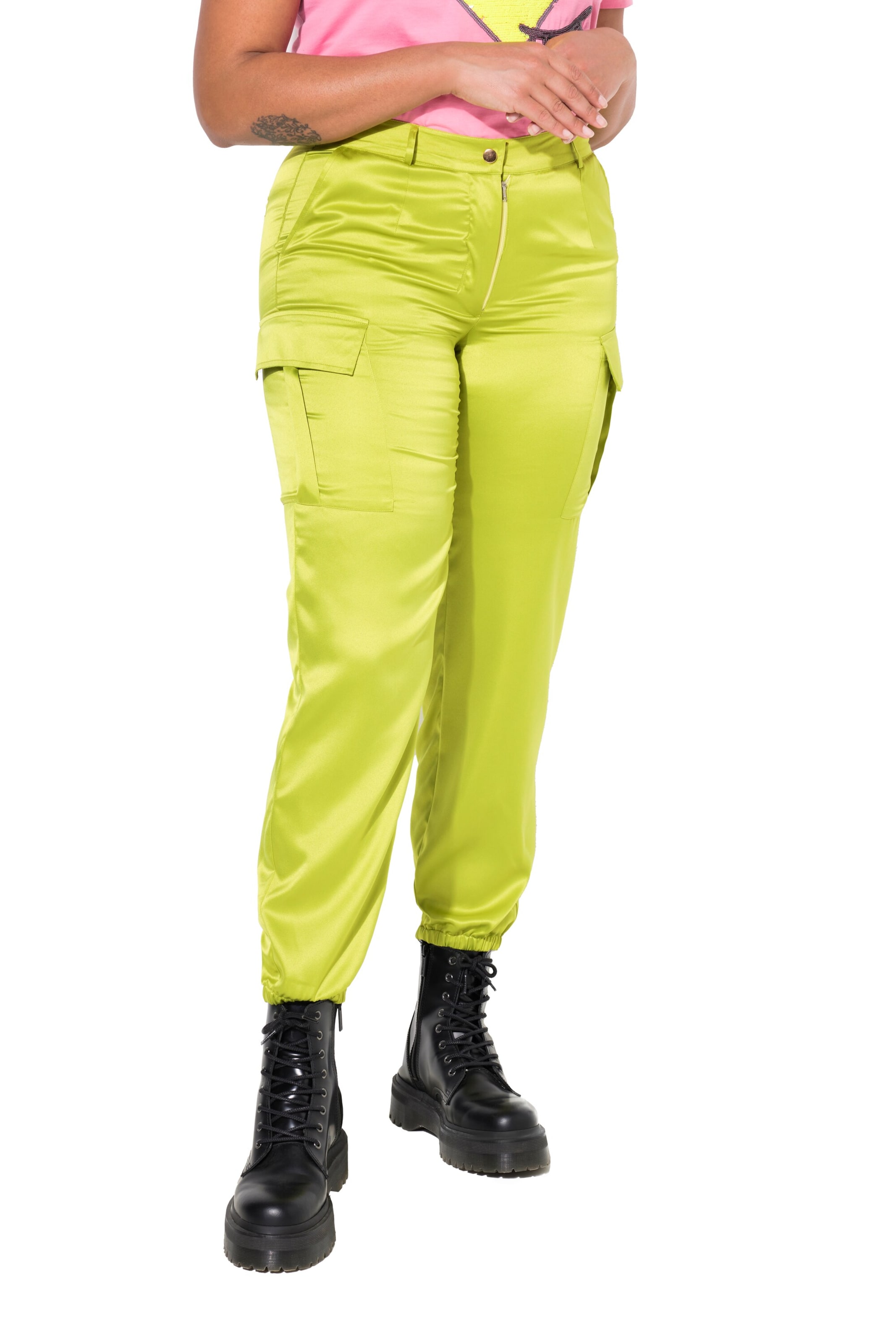 Angel of Style Regular Cargo trousers in Yellow: front