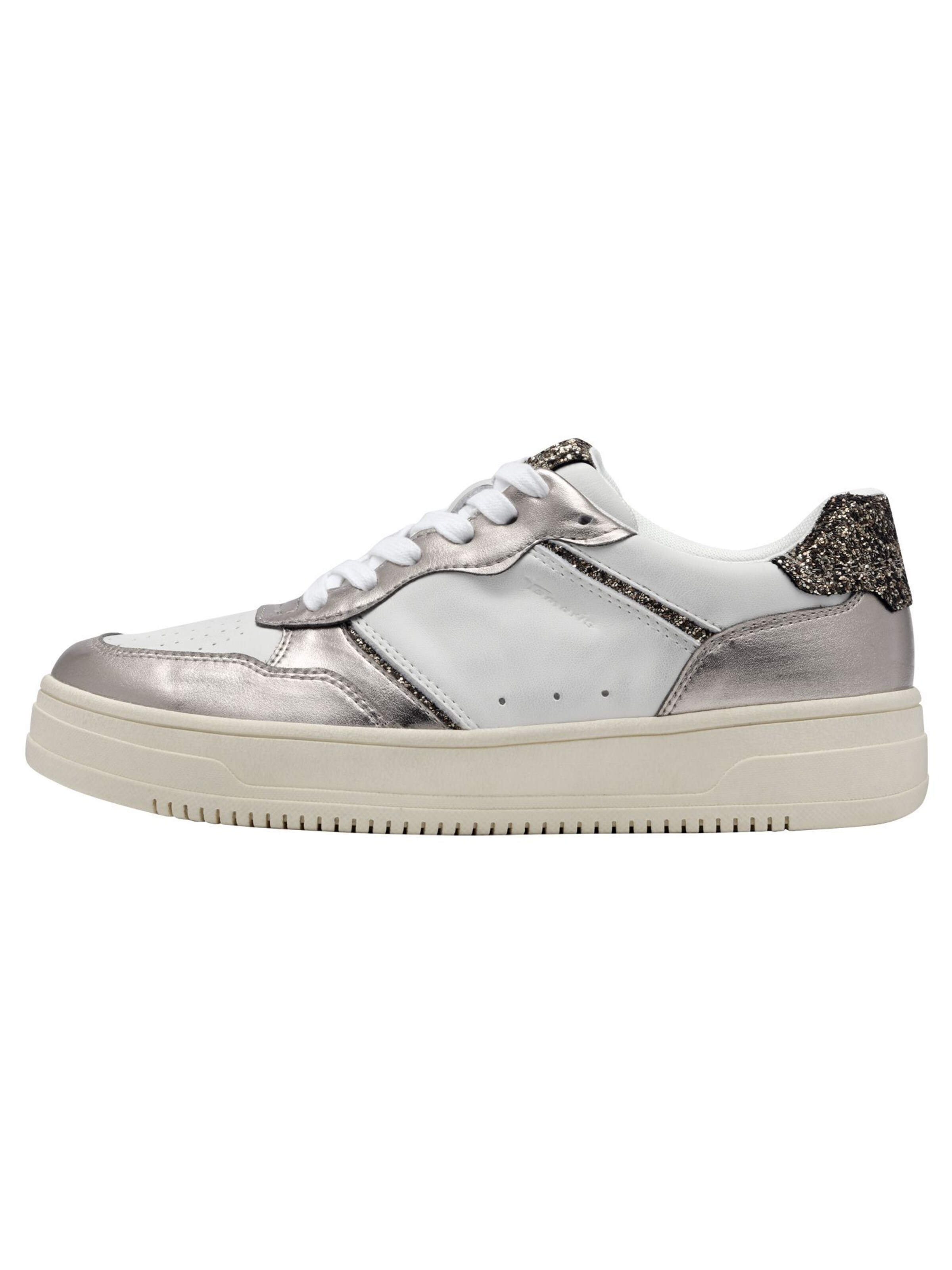 Tamaris Sneakers laag in Zilver