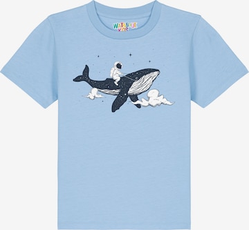 watabout.kids Shirt 'Spacewhale' in Blue: front
