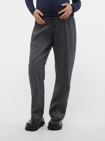 Regular Pantalon 'GWEN' MAMALICIOUS en gris : devant