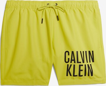 Calvin Klein Swimwear Plavecké šortky 'Intense Power' – žlutá: přední strana