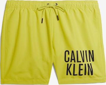 Calvin Klein Swimwear - Bermudas 'Intense Power' en amarillo: frente