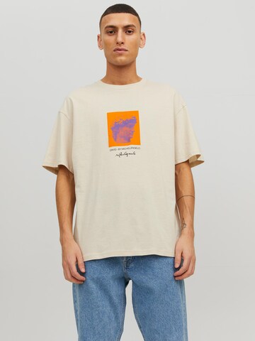 JACK & JONES - Camiseta 'Masterpiece' en beige: frente