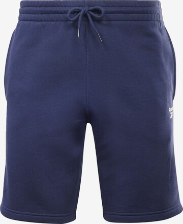 Reebok Regular Workout Pants 'Identity' in Blue: front