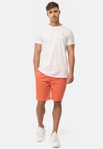 INDICODE JEANS Regular Trousers 'Kendari' in Orange