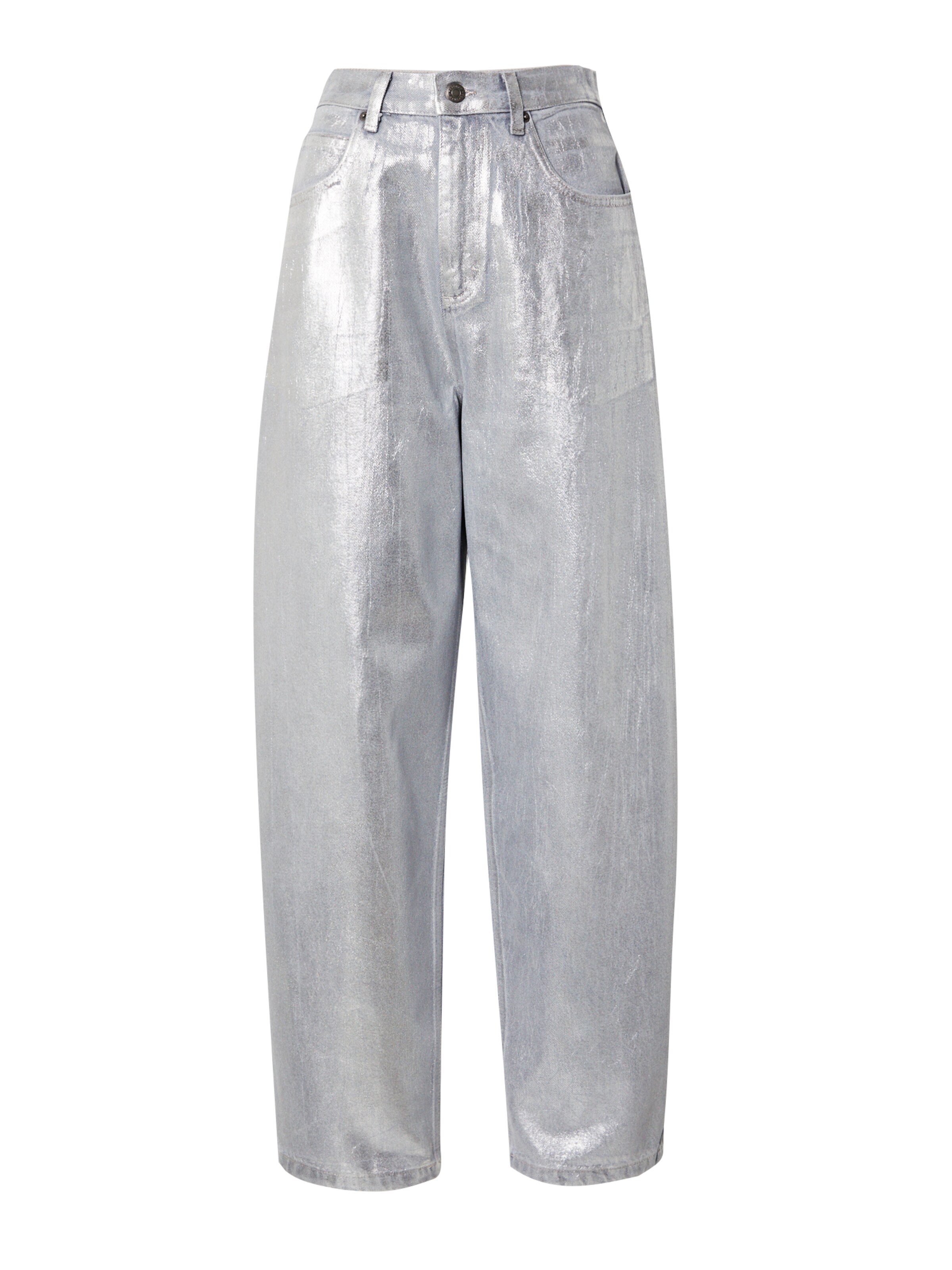 TOPSHOP Regularen Kavbojke | siva barva: sprednja stran