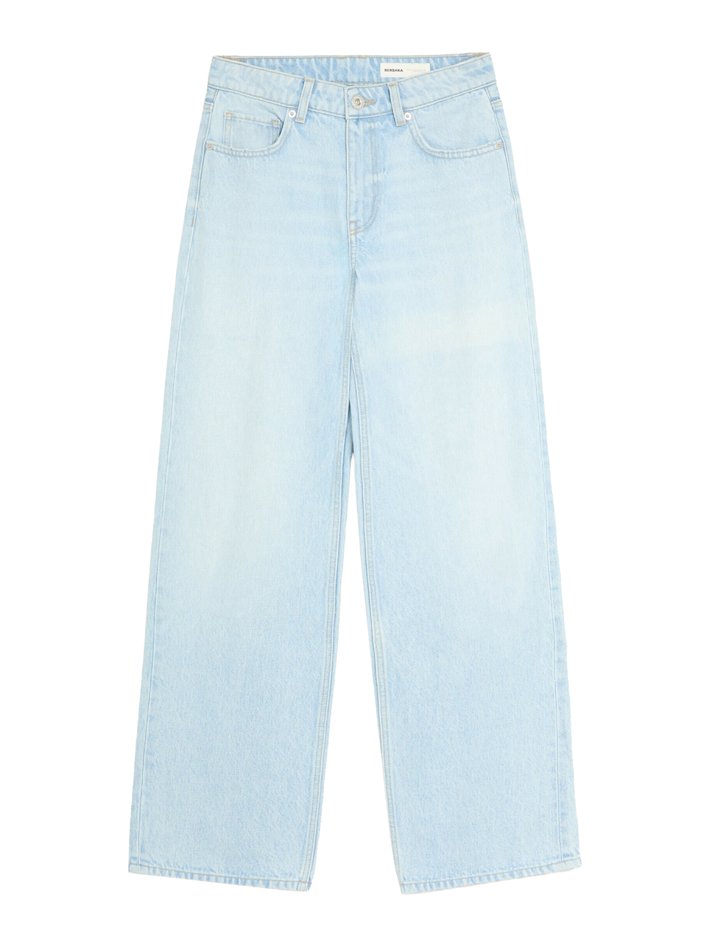 Bershka Wide leg Jeans i blå: framsida