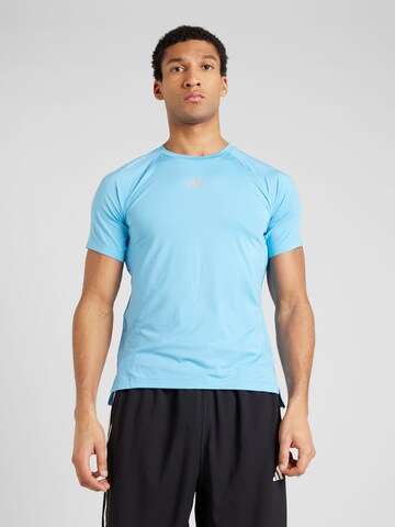 ADIDAS PERFORMANCE Functioneel shirt 'GYM+' in Blauw: voorkant
