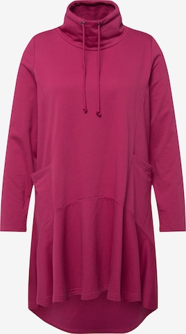 Ulla Popken Sweatshirt in Roze: voorkant