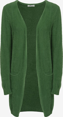 Influencer Strickjacke in Grün: Vorderseite