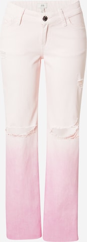 Loosefit Jeans di River Island in rosa: frontale
