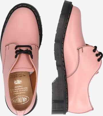 Solovair - Sapato com atacadores 'Hi-Shine' em rosa