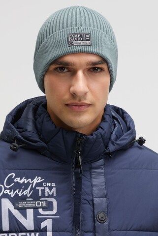 CAMP DAVID Mütze in Grün: Vorderseite