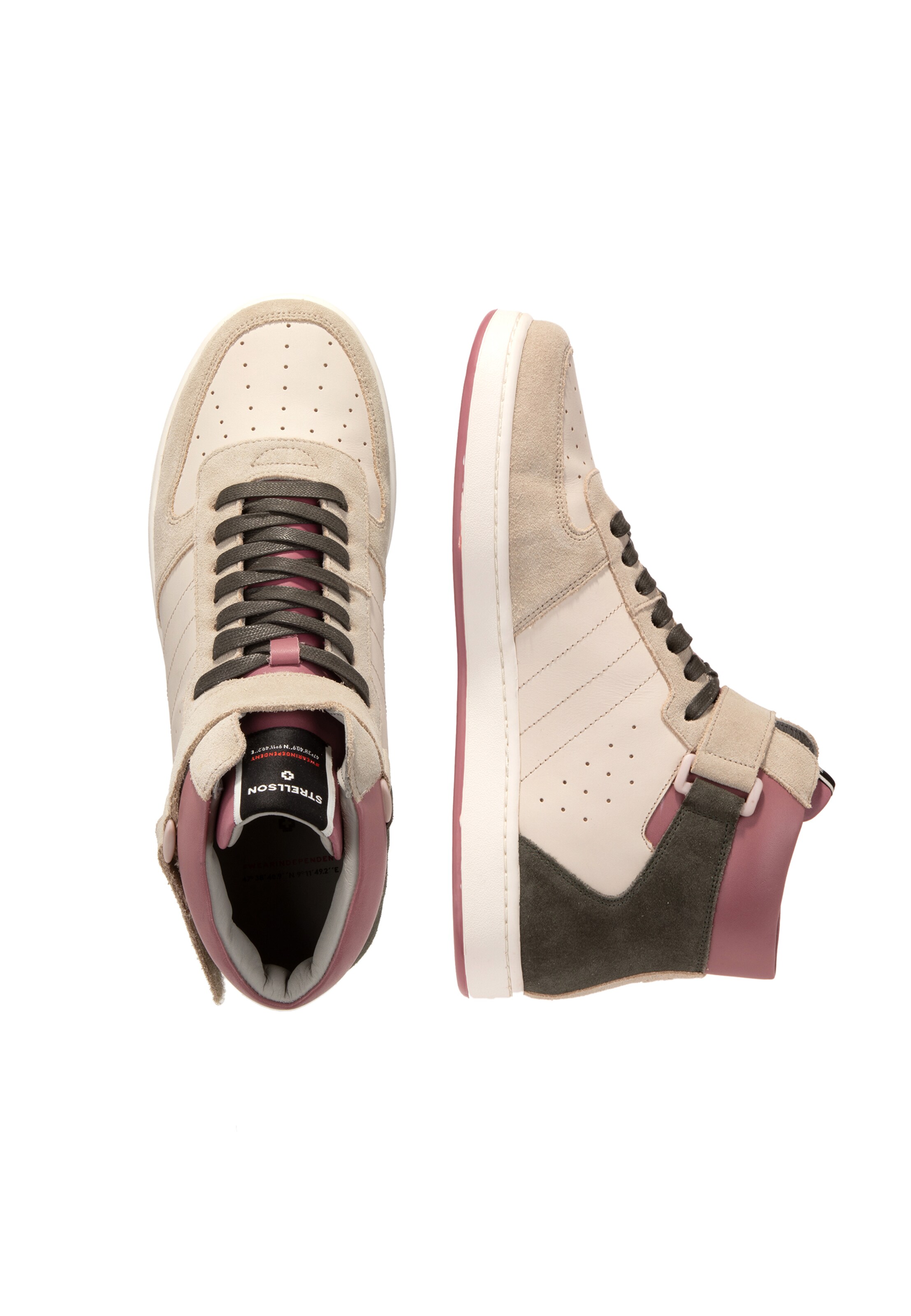 STRELLSON - Zapatillas deportivas altas 'Stripe Evans J' en rosa