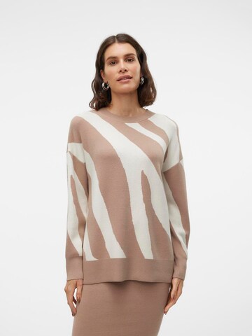 Pull-over 'VMNancy' VERO MODA en beige : devant