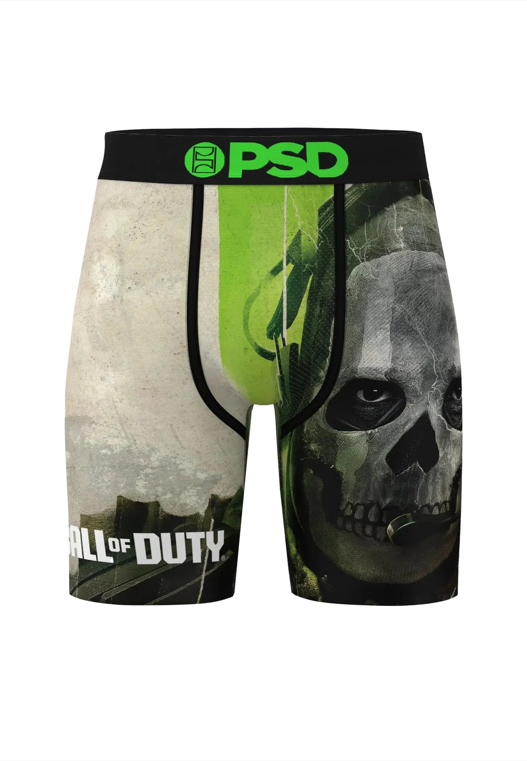 Boxer 'Cod Ghost' di PSD in nero: frontale