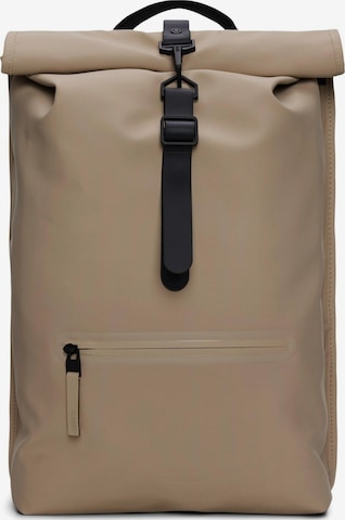 RAINS Rucksack 'Rolltop' in Beige: Vorderseite