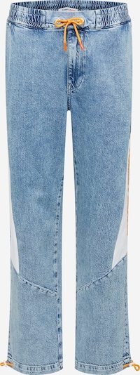 Tommy Jeans Džinsi, krāsa - zils džinss / oranžs / melns / balts, Preces skats