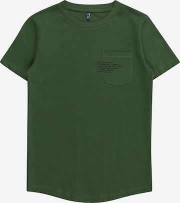 T-Shirt 'MARINUS' KIDS ONLY en vert : devant