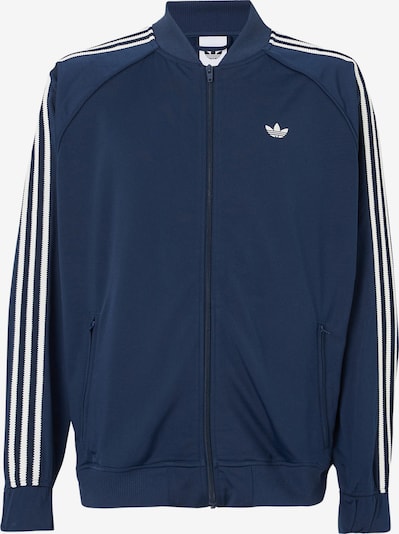 Demisezoninė striukė 'BRITCORE' iš ADIDAS ORIGINALS, spalva – tamsiai mėlyna / balta, Prekių apžvalga