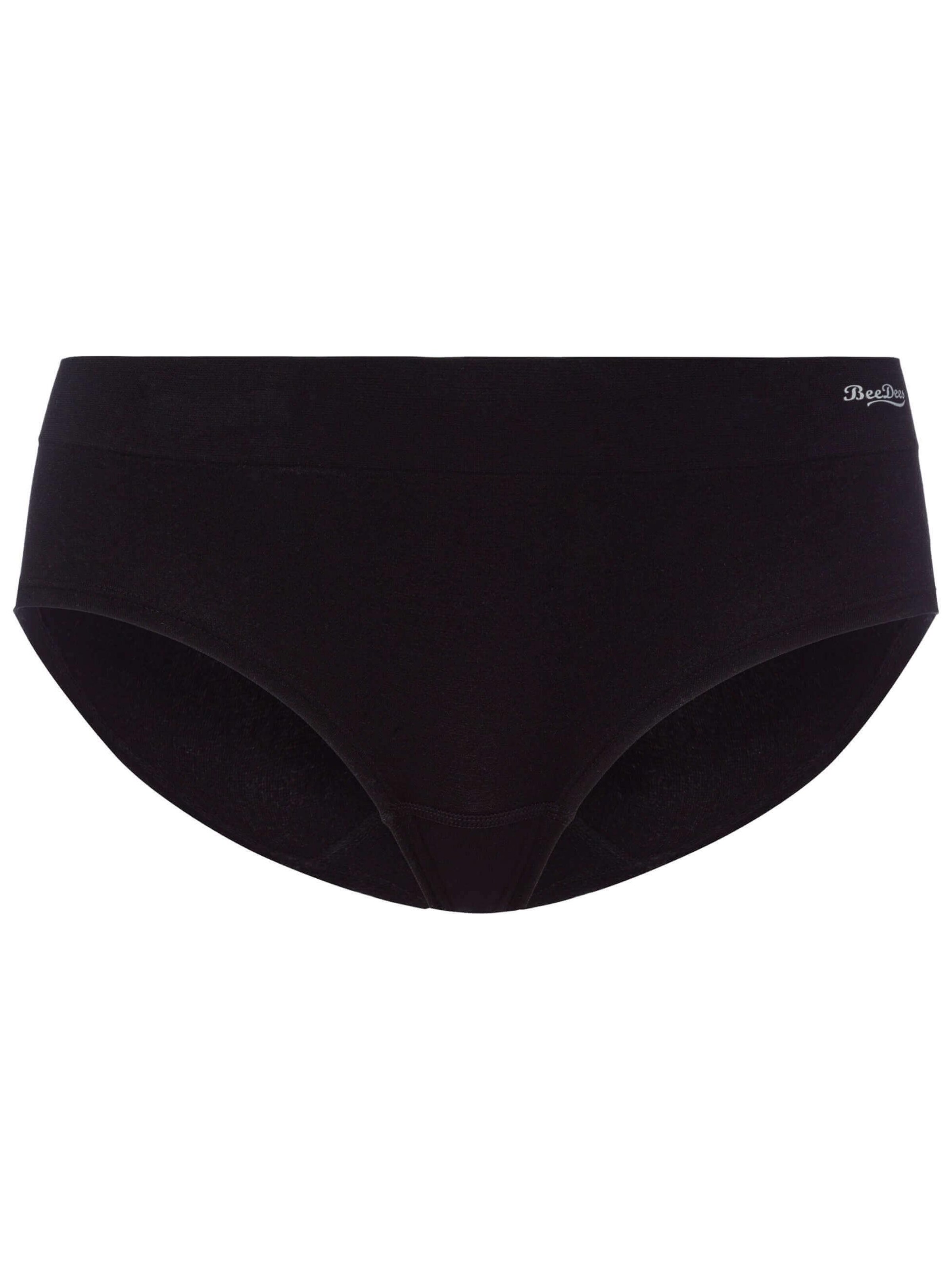 BeeDees Panty 'Slip Comfee Hipster' in Black: front