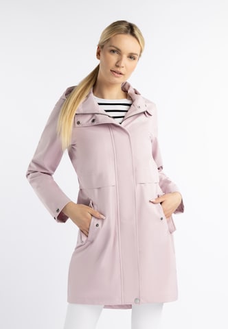 Manteau fonctionnel 'Yuka' Schmuddelwedda en rose : devant