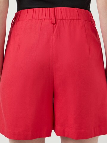 YAS - regular Pantalón en rojo