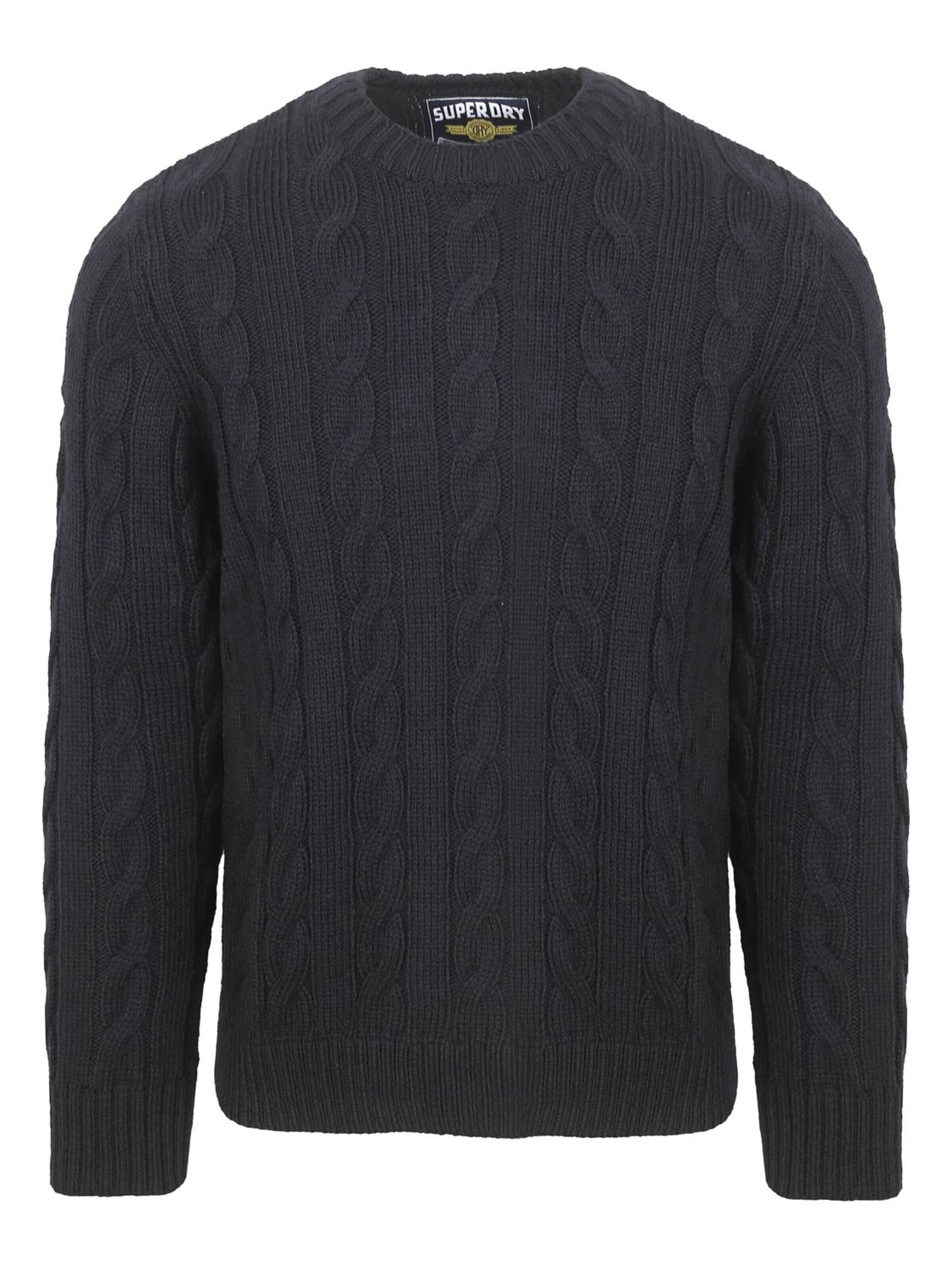 Superdry Trui 'Jacob Cable' in Blauw: voorkant