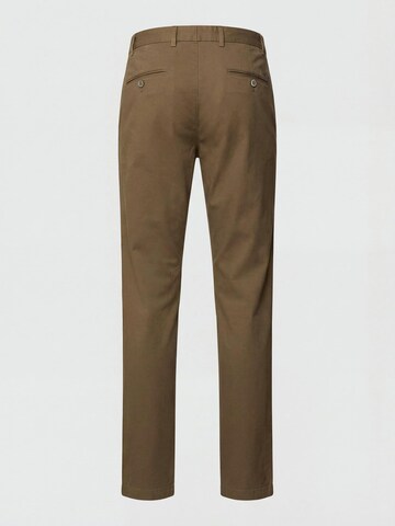 Hiltl Slimfit Chinohose 'Taura - Summer Popeline'‌‌‌‌‌‌‌‌‌ in Braun