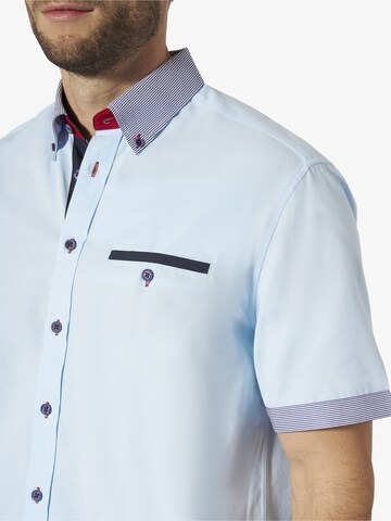 BABISTA Regular fit Button Up Shirt 'Florevetto' in Blue