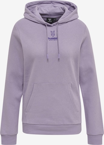 Hummel Athletic Sweatshirt in Purple: front